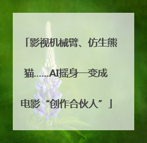 影视机械臂、仿生熊猫……AI摇身一变成电影“创作合伙人”