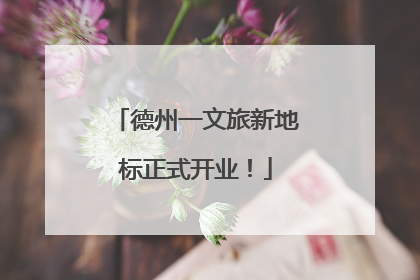 德州一文旅新地标正式开业！