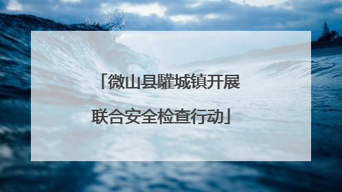 微山县驩城镇开展联合安全检查行动