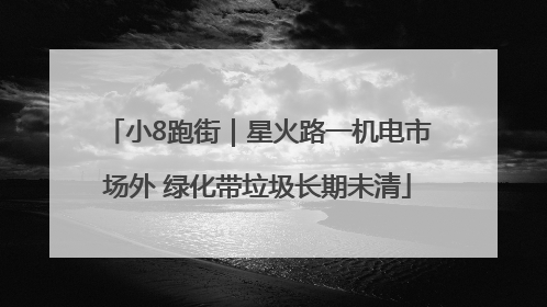 小8跑街｜星火路一机电市场外 绿化带垃圾长期未清