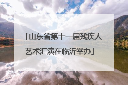 山东省第十一届残疾人艺术汇演在临沂举办