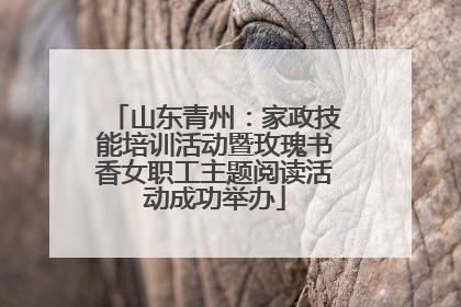 山东青州：家政技能培训活动暨玫瑰书香女职工主题阅读活动成功举办