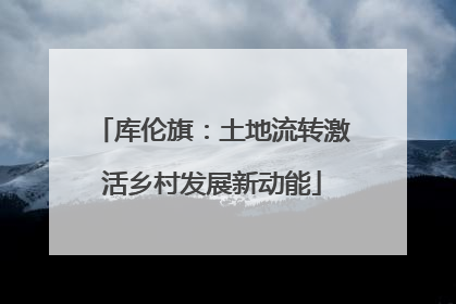 库伦旗：土地流转激活乡村发展新动能