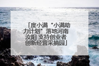 度小满“小满助力计划”落地河南汝阳 支持创业者创新经营采摘园