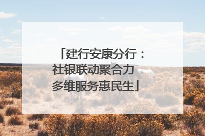 建行安康分行：社银联动聚合力 多维服务惠民生