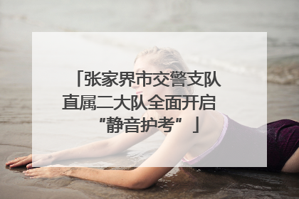 张家界市交警支队直属二大队全面开启“静音护考”