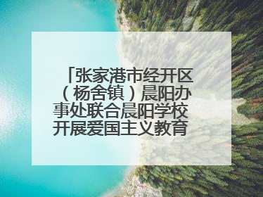 张家港市经开区（杨舍镇）晨阳办事处联合晨阳学校开展爱国主义教育主题升旗活动