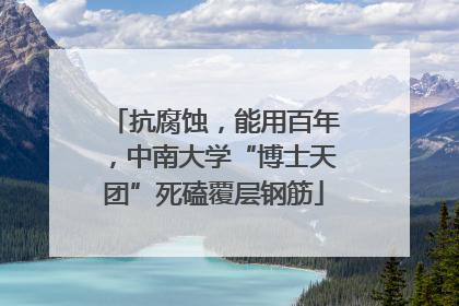 抗腐蚀，能用百年，中南大学“博士天团”死磕覆层钢筋