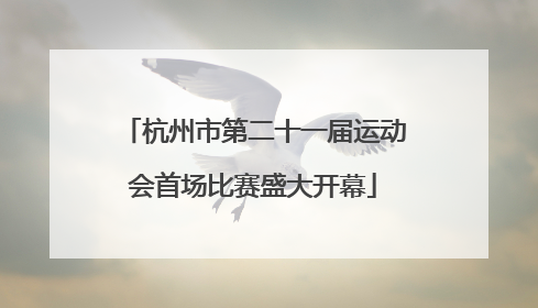 杭州市第二十一届运动会首场比赛盛大开幕