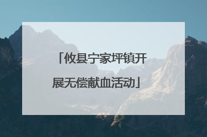 攸县宁家坪镇开展无偿献血活动
