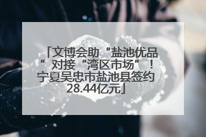 文博会助“盐池优品”对接“湾区市场”！宁夏吴忠市盐池县签约28.44亿元