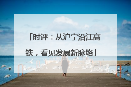时评：从沪宁沿江高铁，看见发展新脉络