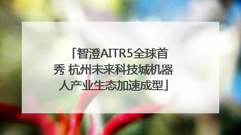 智澄AITR5全球首秀 杭州未来科技城机器人产业生态加速成型