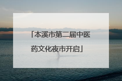 本溪市第二届中医药文化夜市开启