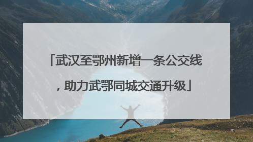 武汉至鄂州新增一条公交线，助力武鄂同城交通升级