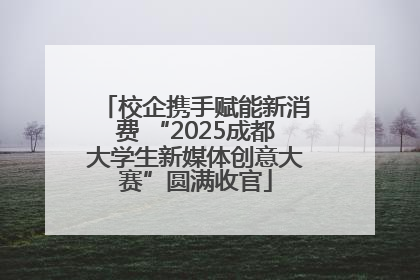 校企携手赋能新消费 “2025成都大学生新媒体创意大赛”圆满收官