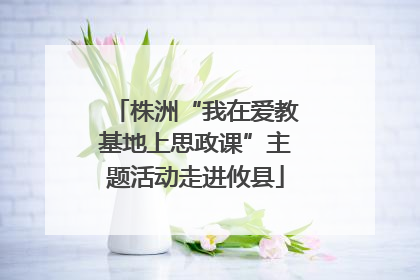 株洲“我在爱教基地上思政课”主题活动走进攸县