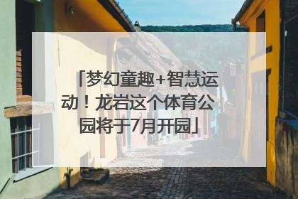 梦幻童趣+智慧运动！龙岩这个体育公园将于7月开园
