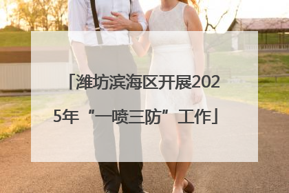 潍坊滨海区开展2025年“一喷三防”工作