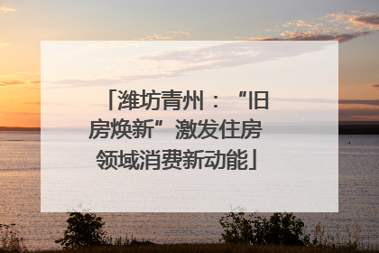 潍坊青州：“旧房焕新”激发住房领域消费新动能