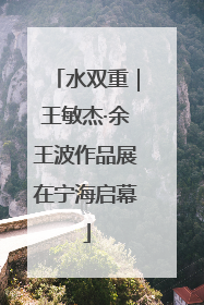 水双重｜王敏杰·余王波作品展在宁海启幕