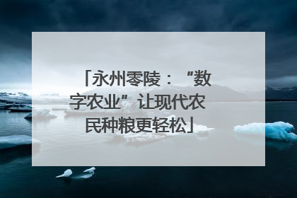 永州零陵：“数字农业”让现代农民种粮更轻松