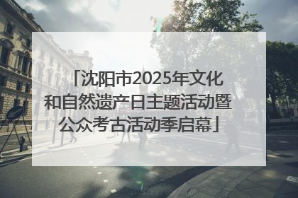 沈阳市2025年文化和自然遗产日主题活动暨公众考古活动季启幕