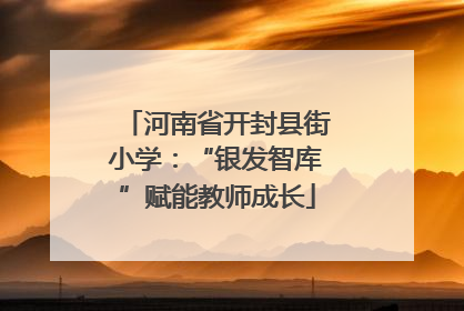 河南省开封县街小学：“银发智库”赋能教师成长