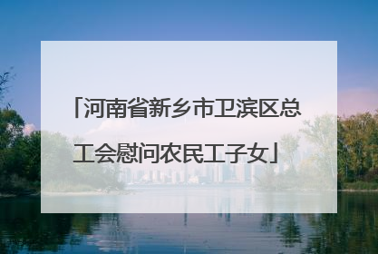 河南省新乡市卫滨区总工会慰问农民工子女