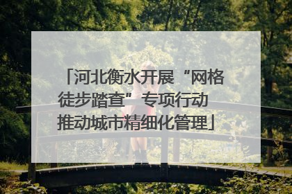 河北衡水开展“网格徒步踏查”专项行动 推动城市精细化管理
