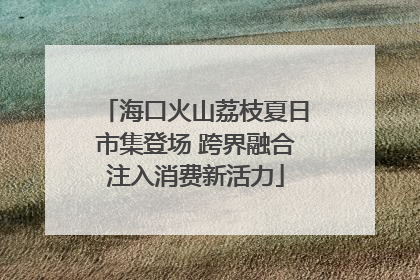 海口火山荔枝夏日市集登场 跨界融合注入消费新活力