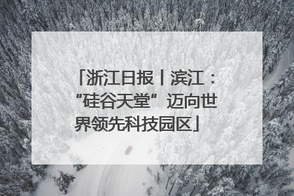 浙江日报丨滨江：“硅谷天堂”迈向世界领先科技园区