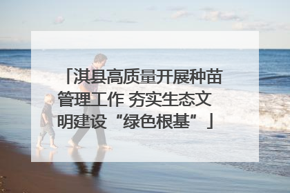 淇县高质量开展种苗管理工作 夯实生态文明建设“绿色根基”