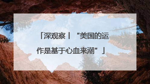 深观察丨“美国的运作是基于心血来潮”