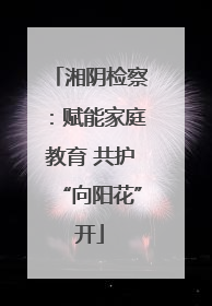 湘阴检察：赋能家庭教育 共护“向阳花”开