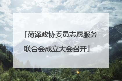 菏泽政协委员志愿服务联合会成立大会召开