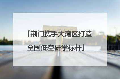 荆门携手大湾区打造全国低空研学标杆