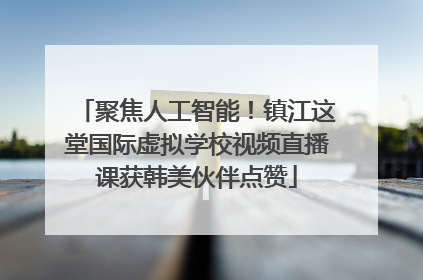 聚焦人工智能！镇江这堂国际虚拟学校视频直播课获韩美伙伴点赞