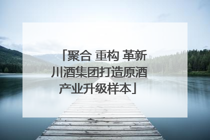 聚合 重构 革新 川酒集团打造原酒产业升级样本