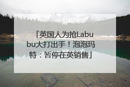 英国人为抢Labubu大打出手！泡泡玛特：暂停在英销售