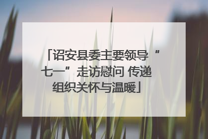 诏安县委主要领导“七一”走访慰问 传递组织关怀与温暖