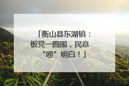 衡山县东湖镇：板凳一圈围，民意“唠”明白！