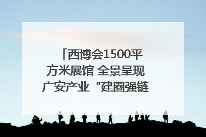西博会1500平方米展馆 全景呈现广安产业“建圈强链”｜西博视界