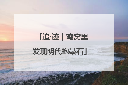 追·迹｜鸡窝里发现明代抱鼓石