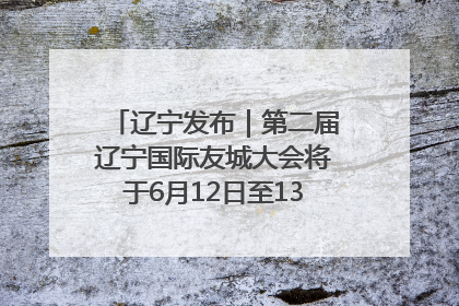 辽宁发布｜第二届辽宁国际友城大会将于6月12日至13日在沈阳举办