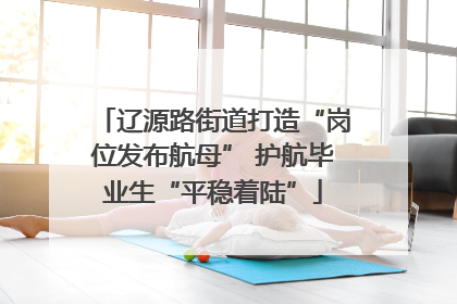 辽源路街道打造“岗位发布航母” 护航毕业生“平稳着陆”