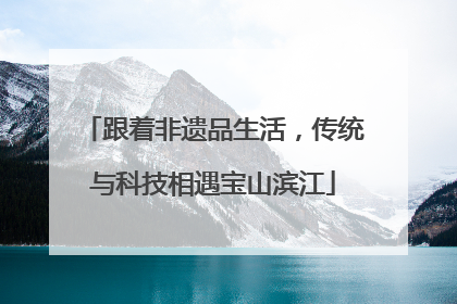 跟着非遗品生活，传统与科技相遇宝山滨江