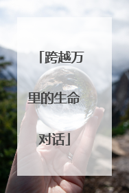 跨越万里的生命对话