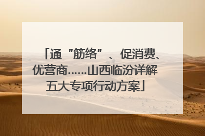 通“筋络”、促消费、优营商……山西临汾详解五大专项行动方案