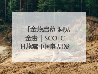 金燕启幕 洞见金贵｜SCOTCH燕窝中国新品发布会举行